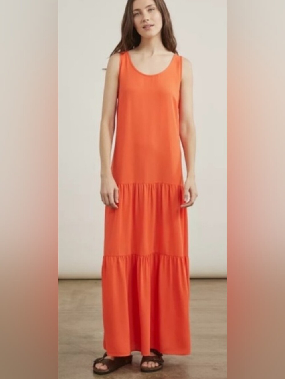 Elizabeth And James 3 Tiered Sleeveless Maxi Dress Size L